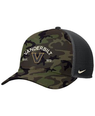 Nike - Men's Camo Vanderbilt Commodores 2025 Military Appreciation Rise Adjustable Trucker Hat