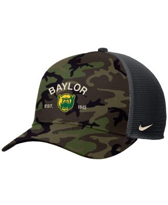 Nike - Men's Camo Baylor Bears 2025 Military Appreciation Rise Adjustable Trucker Hat