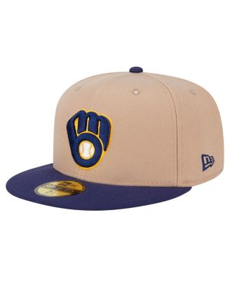 New Era - Men's Khaki Milwaukee Brewers 59FIFTY Fitted Hat