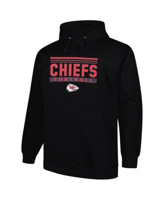 Men's Black Kansas City Chiefs Big Tall Pop Pullover Hoodie