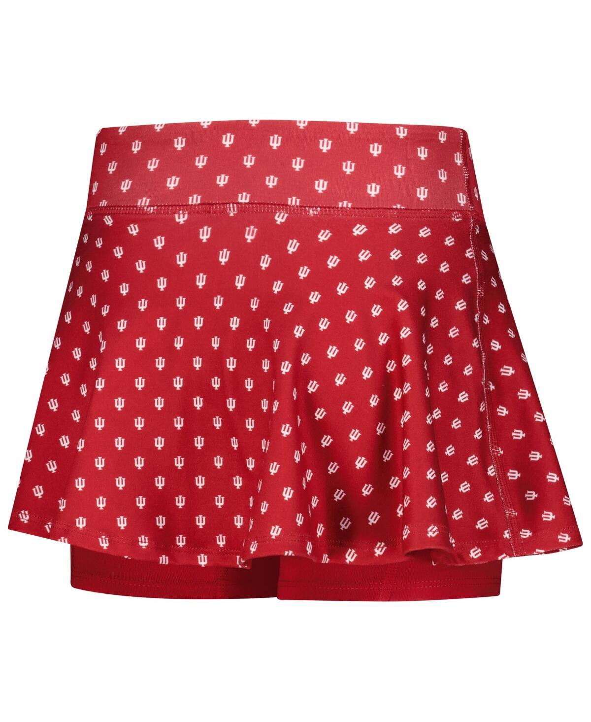 Zoozatz Big Girls Crimson Indiana Hoosiers All-over Print Tennis Skort In Red