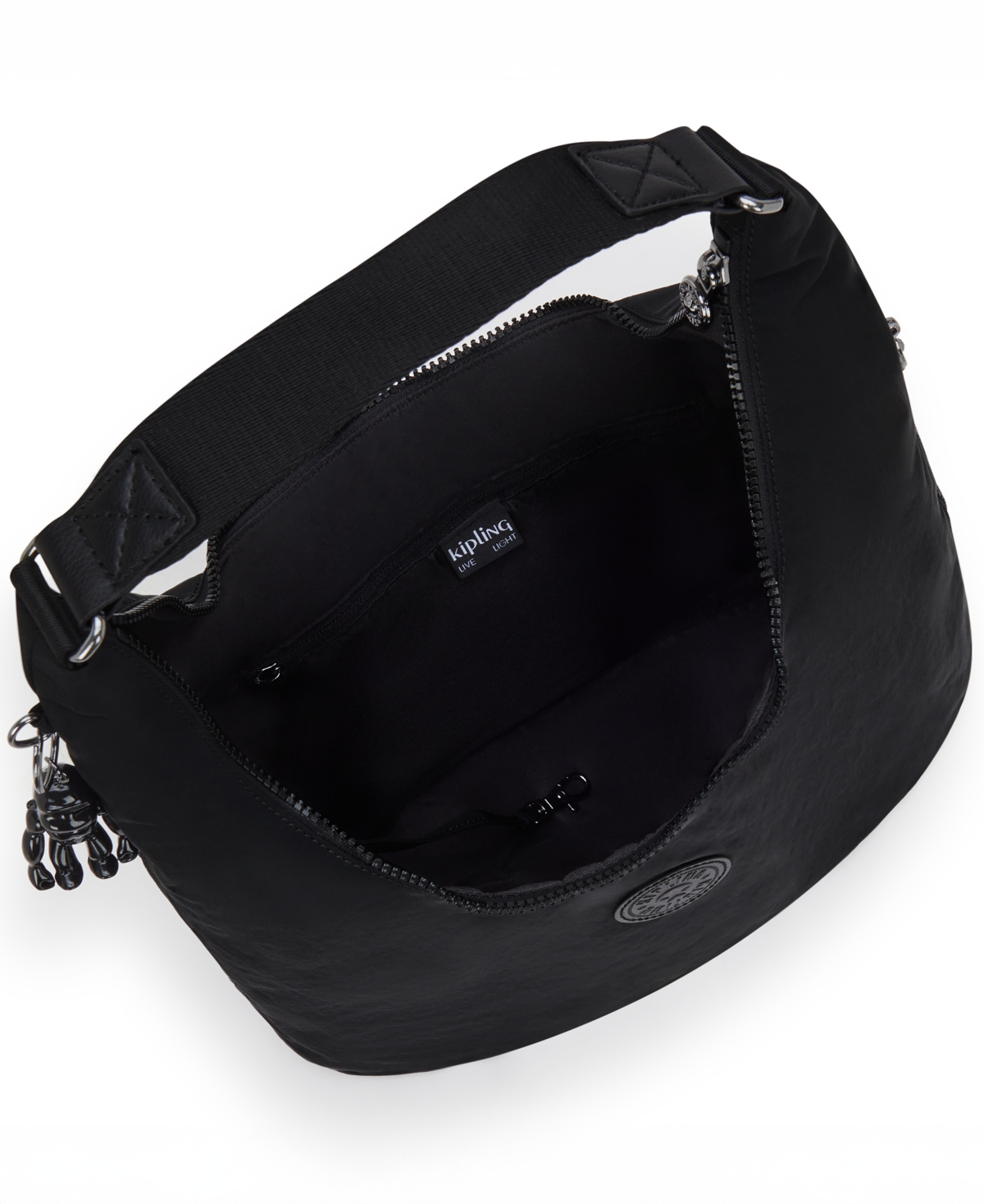 Kipling Eanna Zip Shoulder Bag In Black