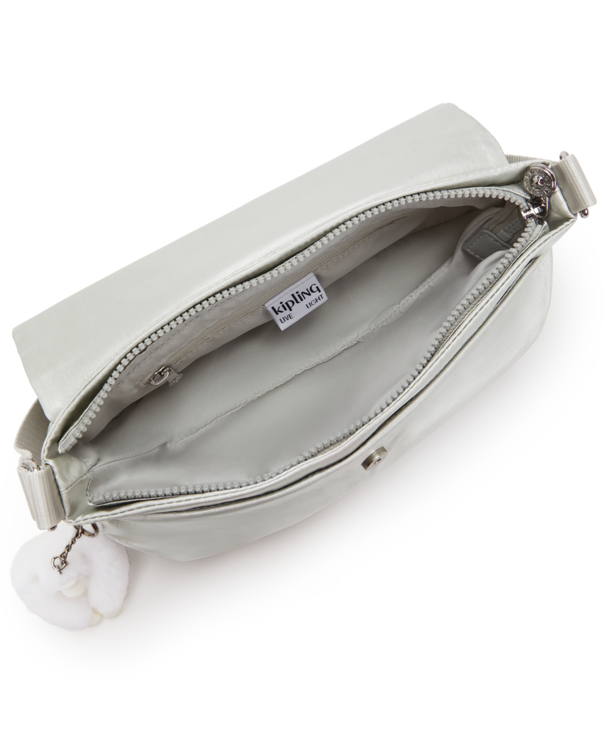 Kipling Nikol Medium Crossbody Bag In Gray