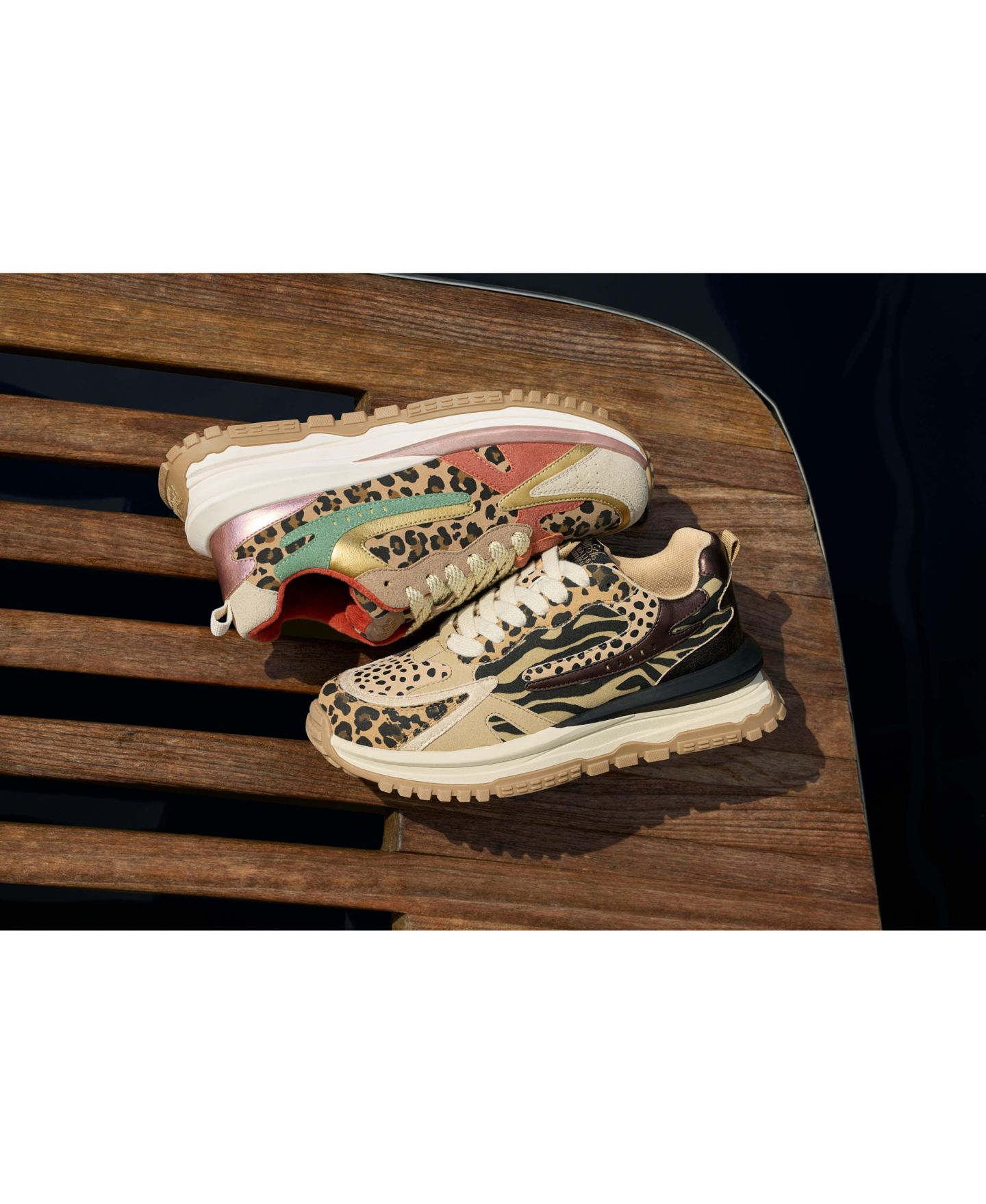 Женские кроссовки Blowfish Malibu Leo Lace Up Platform, цвет: Синий / Розовый — фото 7