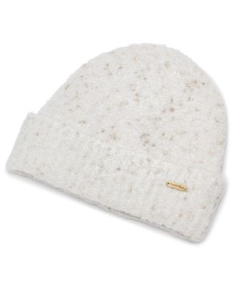 Women's Metallic Knit Beanie Hat