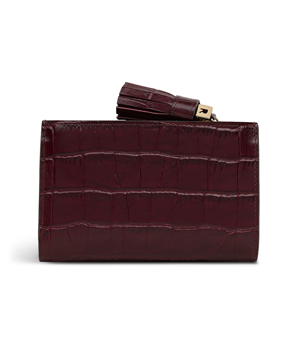 Radley London Noble Alley Faux Croc Bifold Wallet In Burgundy