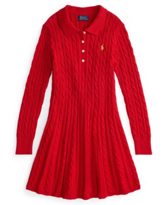 Girls' 7-16 Lunar New Year Long-Sleeve Sweater Dress