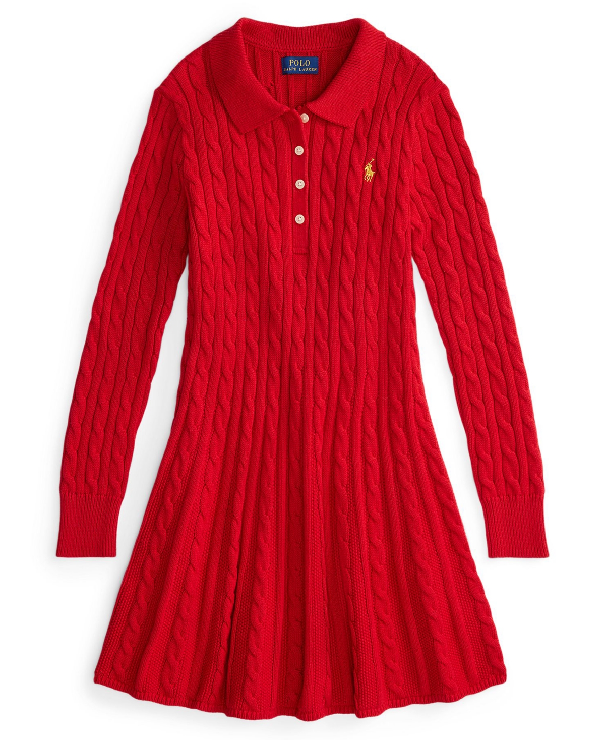 Polo Ralph Lauren Girls 7-16 Lunar New Year Long-Sleeve Sweater Dress