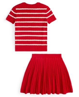 Girls' 7-16 Lunar New Year Sweater and Skirt, 2-Piece Set