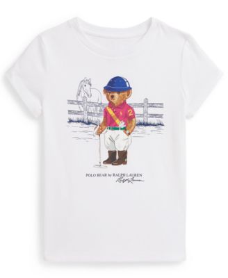 Polo Ralph Lauren - Girls 2T-6X Polo Bear Printed T-Shirt