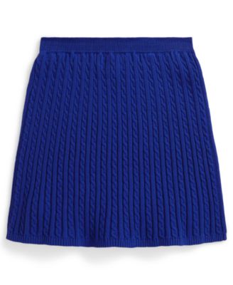 Girls' 7-16 Mini-Cable Pattern Skirt