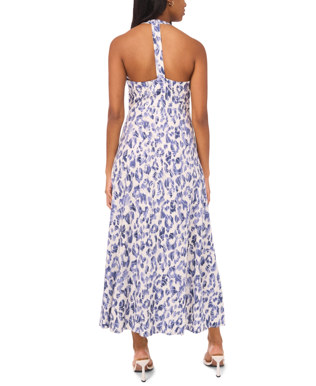 Msk Women's Sleeveless Halter Maxi Dress