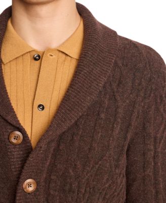 Men's Shawl Collar Cardigan Sweater