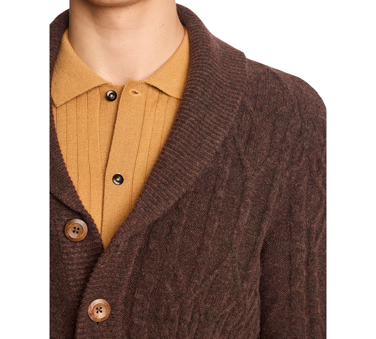 Paisley & Gray Men's Shawl Collar Cardigan Sweater