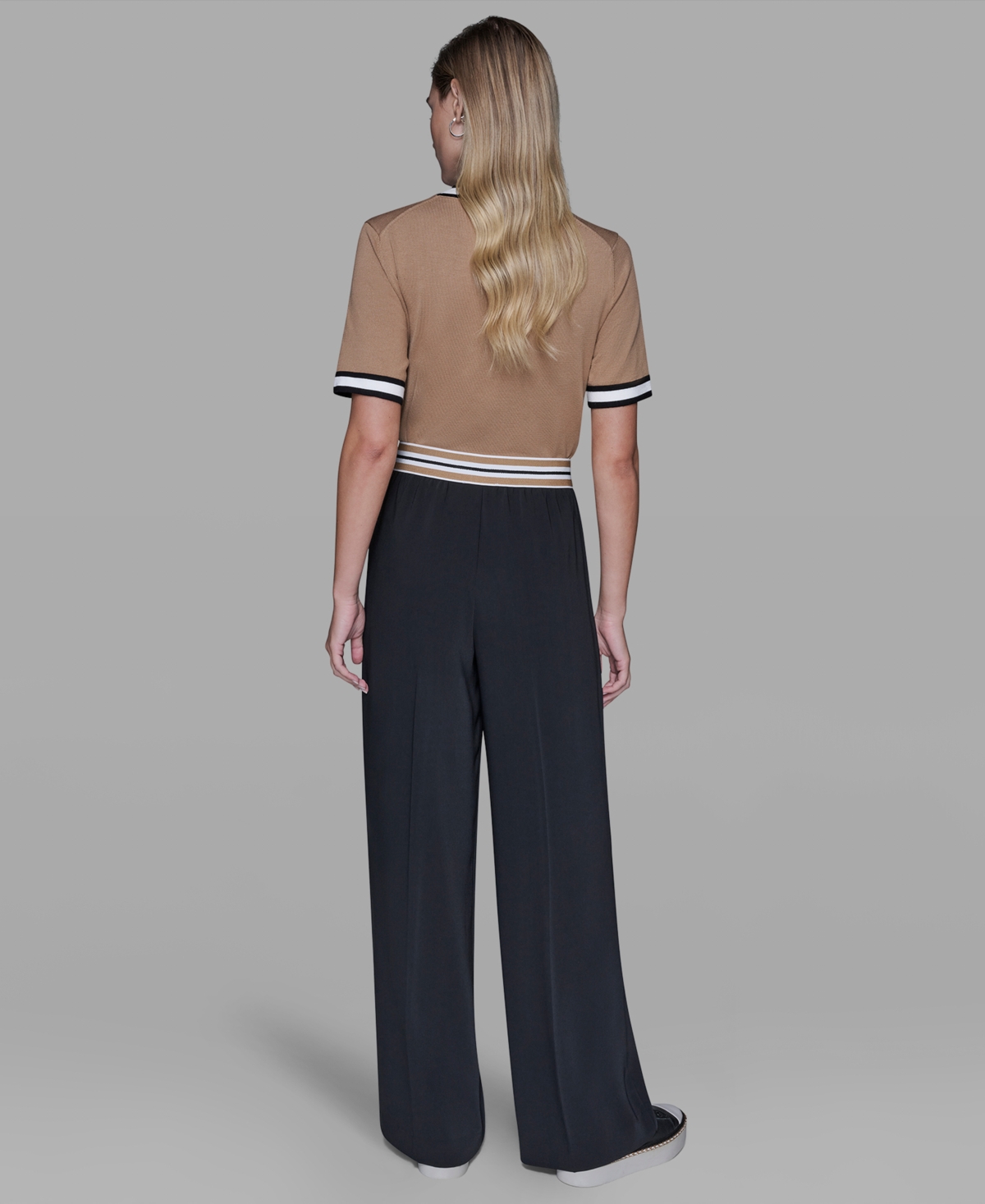Karl Lagerfeld Paris Petite Straight-Leg Ankle Pants