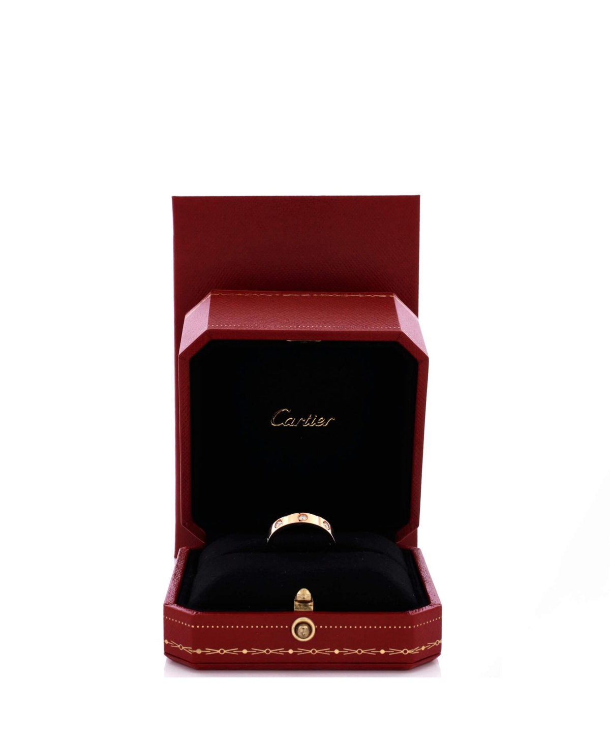 Pre-Owned Cartier Love Wedding Band 8 Diamonds Ring