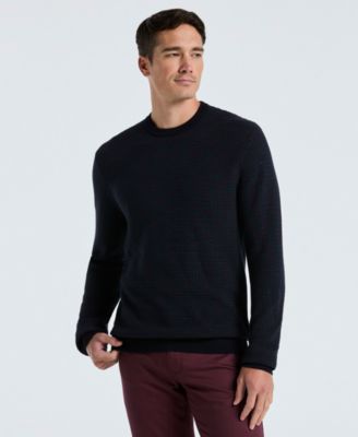 Perry Ellis - Men's Space Dye Texture Crewneck Sweater