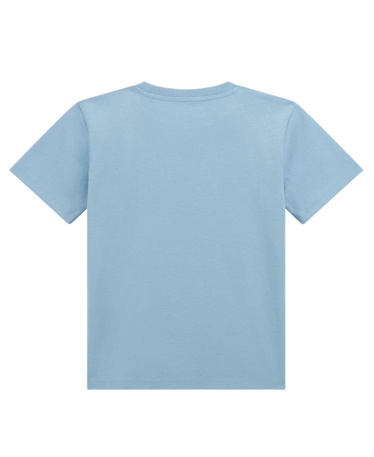 Guess Big Boys Short Sleeve Logo T-shirt In Blue