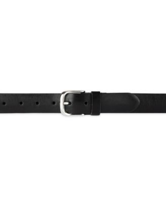 Luxury Classic Feathered Edge Leather Dress Belt