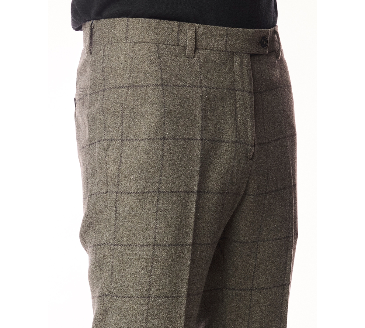 Paisley & Gray Men's Downing Slim-Fit Sage Windowpane Pants