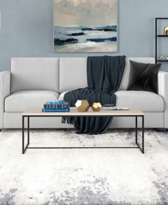 Boone 47" Wood Wide Rectangular Coffee Table