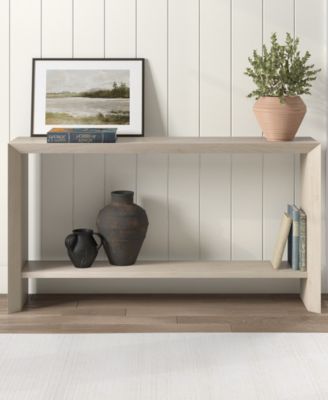 Osman 55" Wood Wide Rectangular Console Table