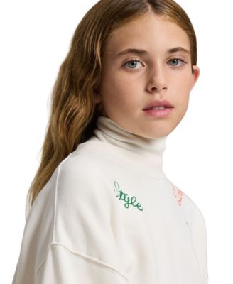 Girls' 7-16 Long-Sleeve Crewneck Sweatshirt