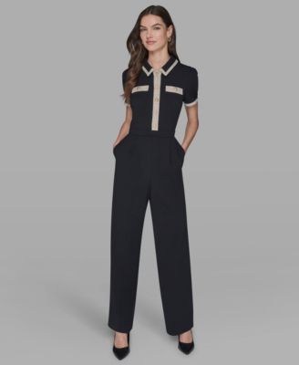 Women's Collared Jumpsuit