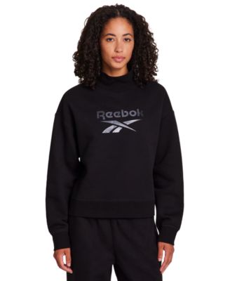 Reebok - Women's Medium Vector Mock Neck Sweatshirt