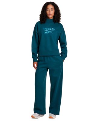 Women's Medium Vector Mock Neck Sweatshirt