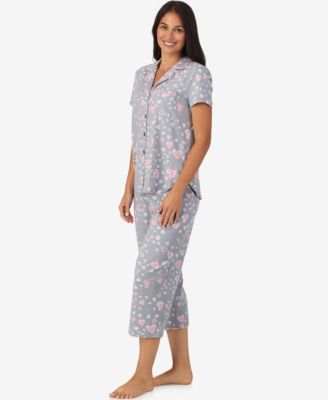 Women's Short Sleeve Notch Collar PJ Set
