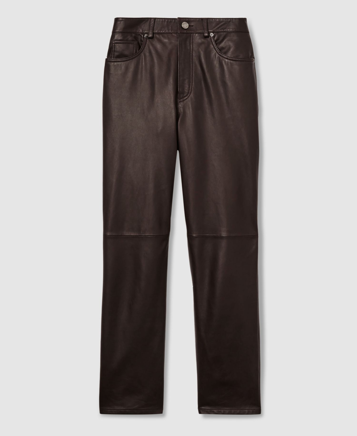 Women's Verona Leather Slim-Leg Pants