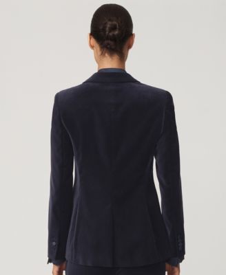 Women's Verda Cotton Velvet Tuxedo Blazer