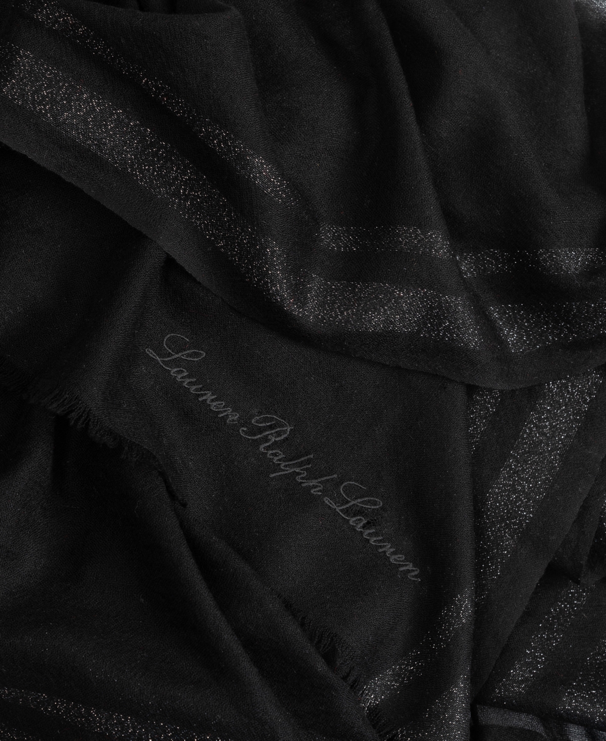 Lauren Ralph Yarn Dye Wrap With Lurex