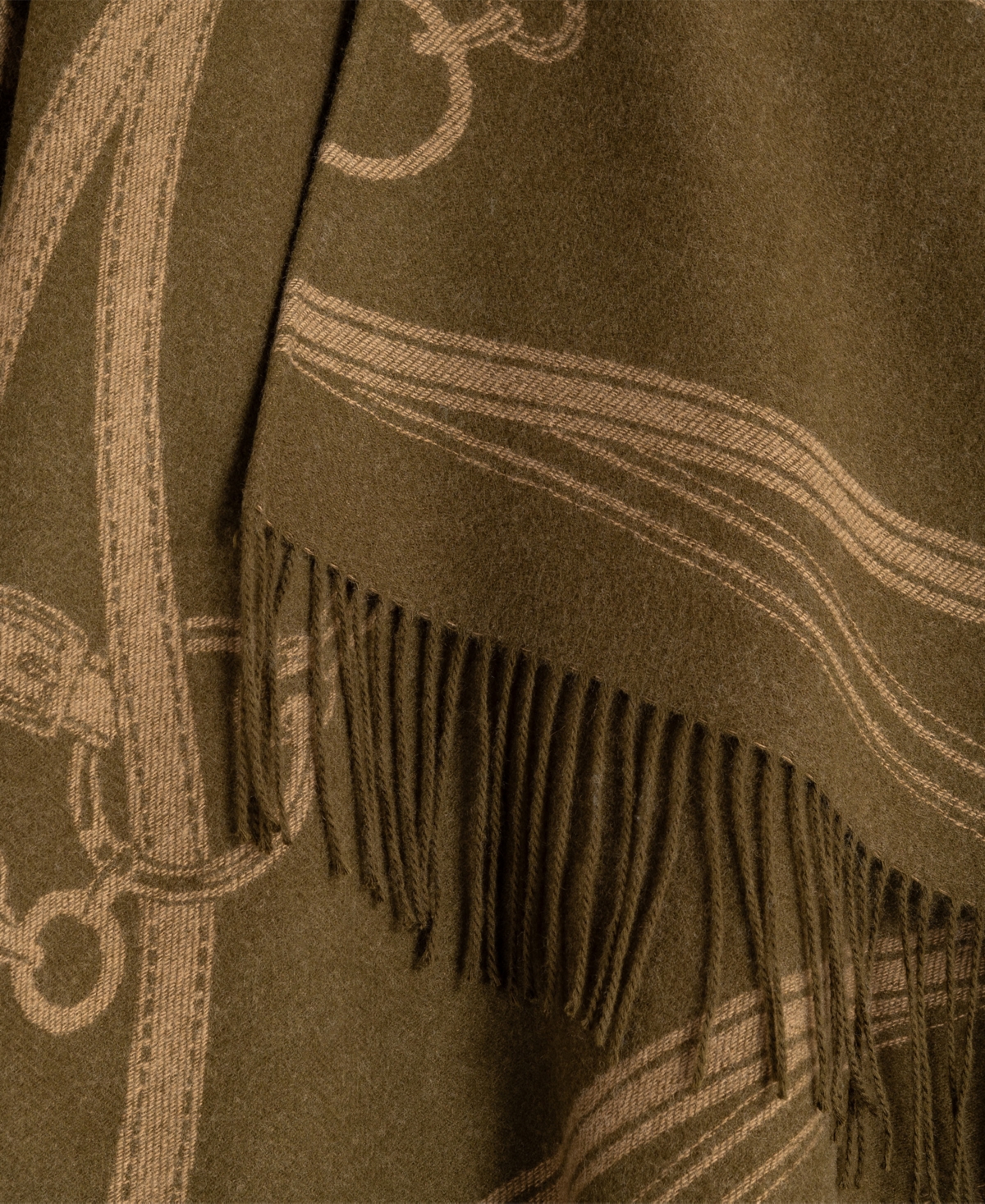 Lauren Ralph Lauren Equestrian Jacquard Oversized Ruana