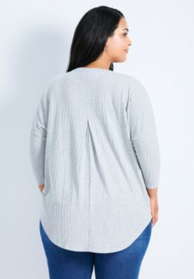 Women's Plus Size Kym Rib Hacci Tunic