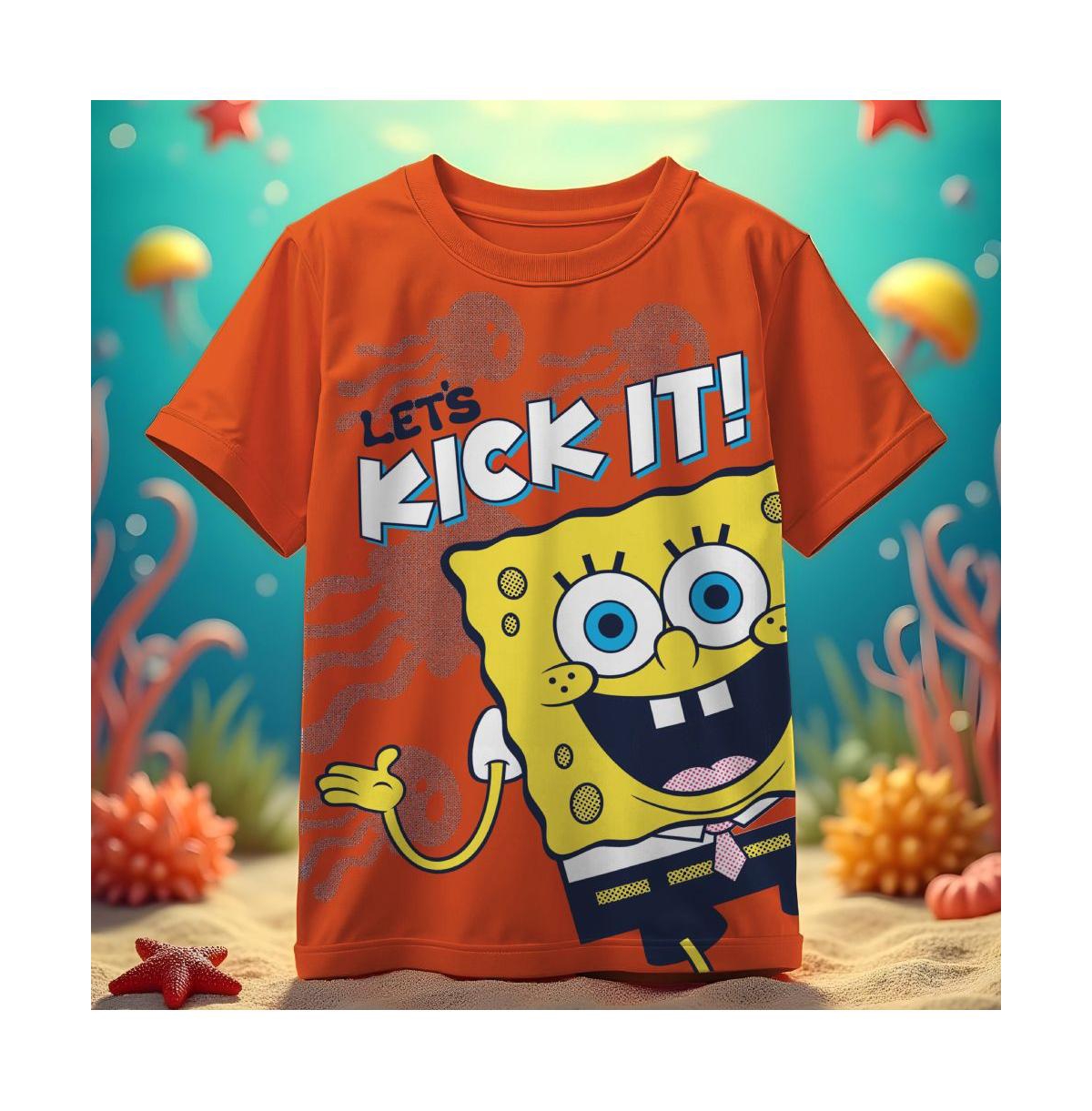 Spongebob Boys 2 Piece Crewneck T-Shirt Bundle Set