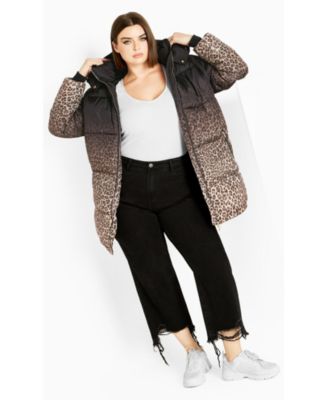 Women's Indi Print Puffer Jacket