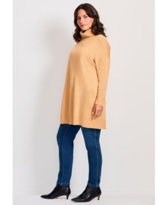 Women's Turtleneck Tunic Sweater