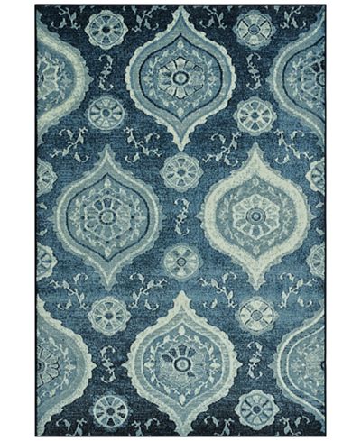 D Style Menagerie MEN1548 Denim Area Rugs