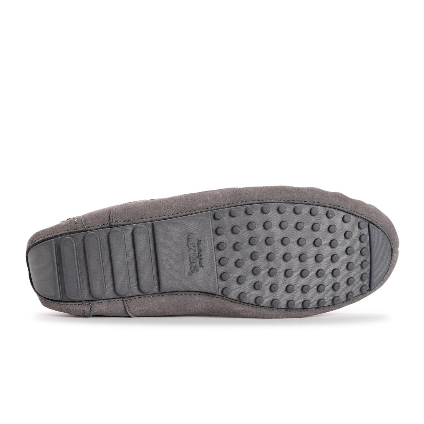 Мужские тапочки MUK LUKS Everett Moccasin Slippers, цвет: Тёмный серый — фото 7