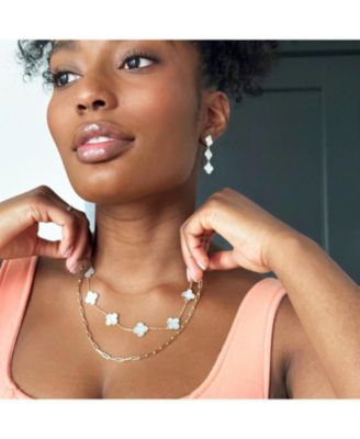 Large Paperclip Link Chain Necklace 14K Yellow Gold 24 inches