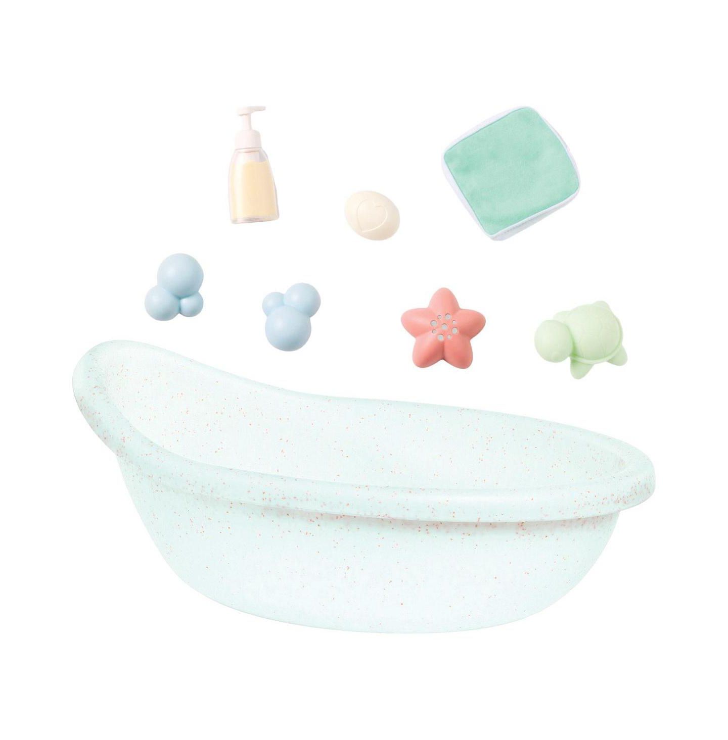Набор аксессуаров для кукол Battat LullaBaby для игры с водой, 8 предметов, от 2 лет — фото 3