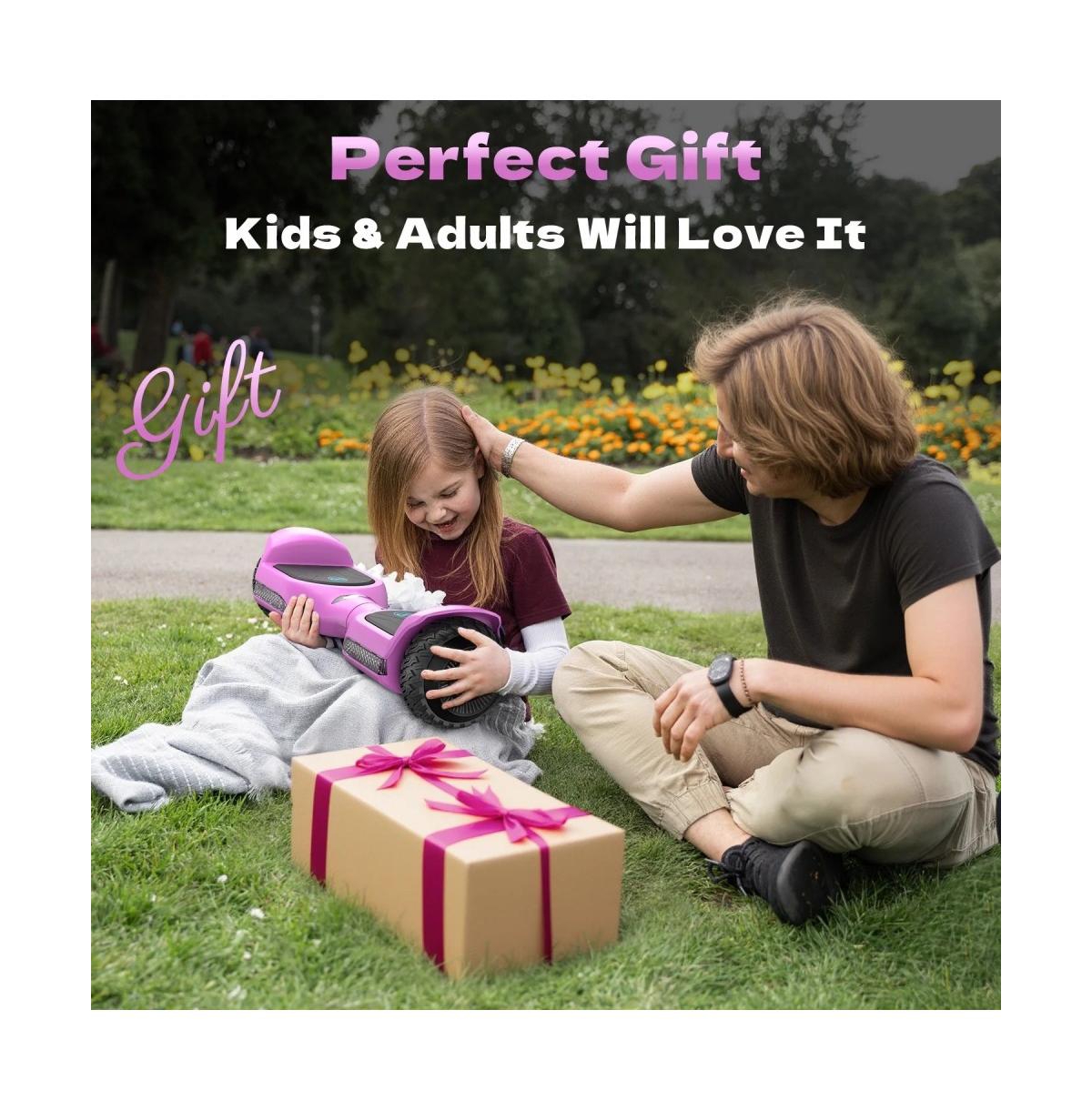 Hoverboard All Terrain Hoverboard with Led Lights & 500W Motor, Self Balancing Off Road Hoverboards with Bluetooth for Kids ages 6-12 and Adults