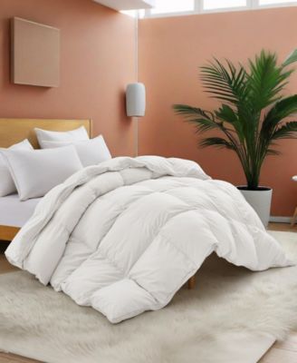 Heavyweight White Goose Feather and Fiber Comforter, King