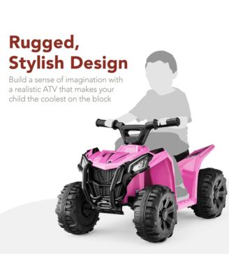 6V Kids Ride-On 4-Wheeler Quad ATV Car w/ 1.8mph Max Speed, Treaded Tires