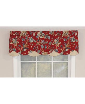 Gianna Petticoat Valance 3"Rod Pocket, Contrast Bottom fabric. 50"W x 15"L