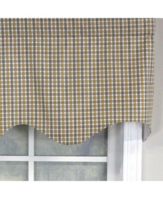 Gee Regal 100% Cotton with Fully Lined 3" Rod Pocket Valnance for Windows 50" x 17" Gray