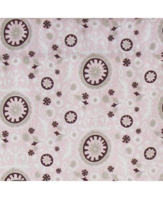 Pin Wheel Provance 100% Cotton with Fully Lined 3" Rod Pocket Valnance for Windows 50" x 15" Pink