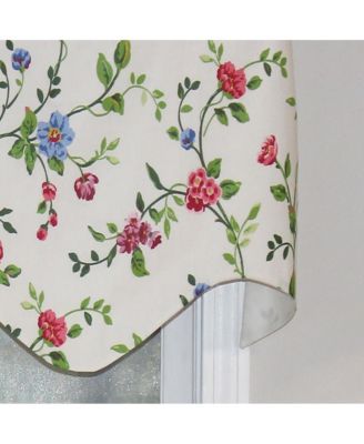English Ivy Regal Style 3" Rod Pocket Valance 50" x 17" Spring by RLF Home
